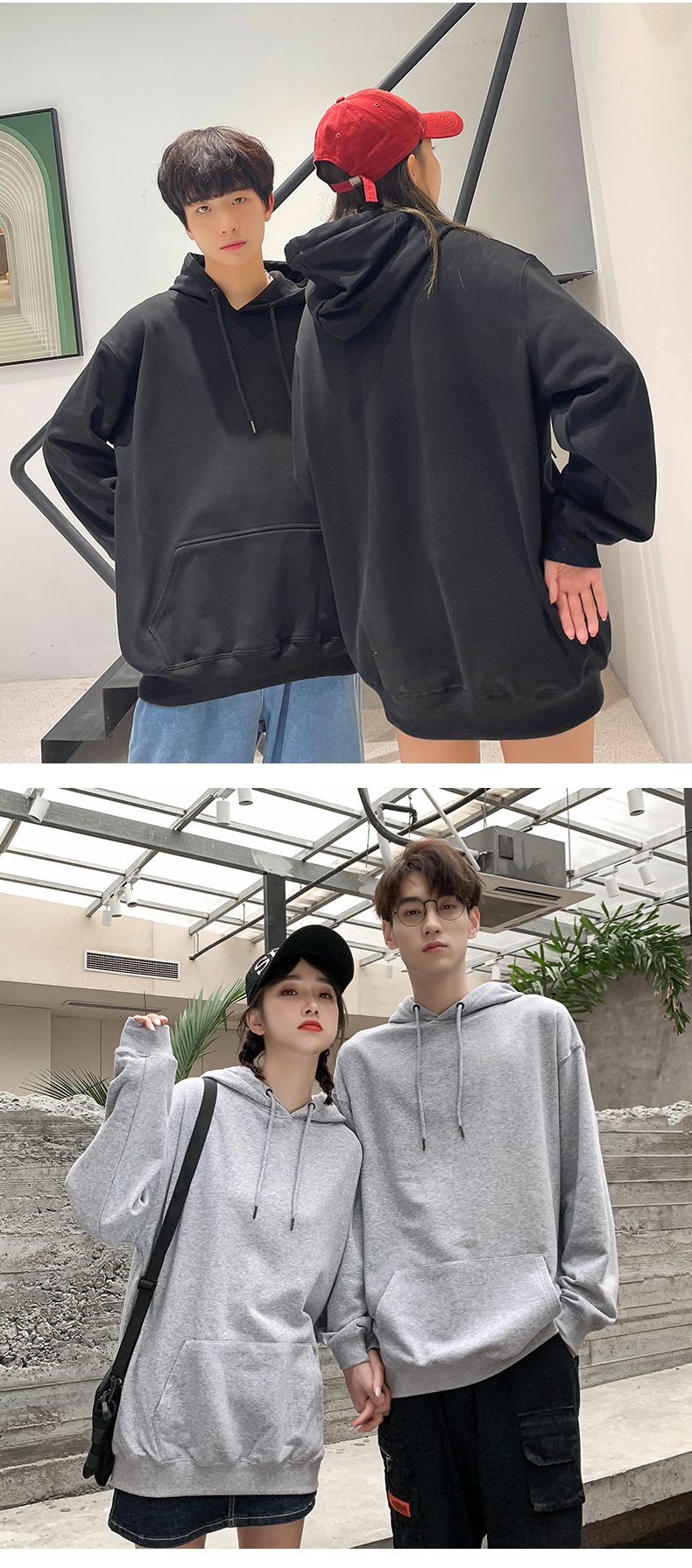 纯棉连帽套头卫衣新款工作服印字加绒冬季落肩重磅高端班服印logo